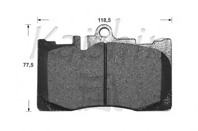 Комплект тормозных колодок, дисковый тормоз KAISHIN купить