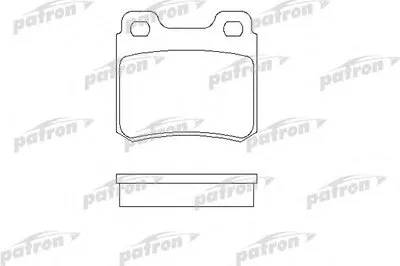 Комплект тормозных колодок, дисковый тормоз PATRON купить