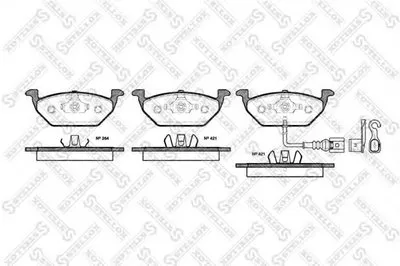 Комплект тормозных колодок, дисковый тормоз STELLOX купить