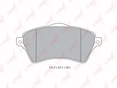 Комплект тормозных колодок, дисковый тормоз LYNXauto купить