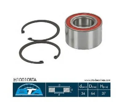 Комплект подшипника ступицы колеса BTA купить