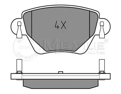 Комплект тормозных колодок, дисковый тормоз PLATINUM PAD MEYLE купить