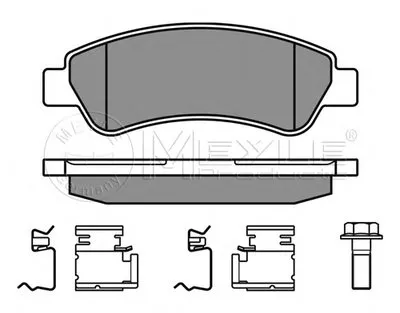 Комплект тормозных колодок, дисковый тормоз PLATINUM PAD MEYLE купить