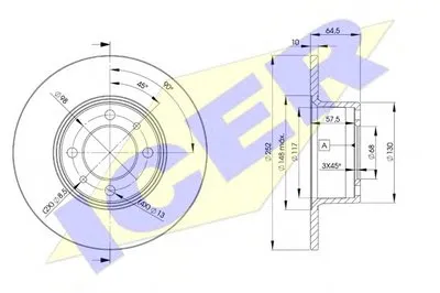 Тормозной диск ICER купить