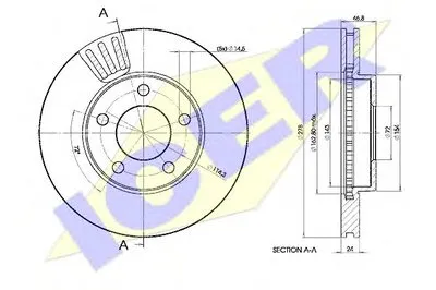 Тормозной диск ICER купить
