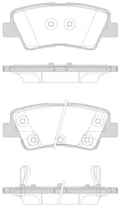 Комплект тормозных колодок, дисковый тормоз KAWE купить