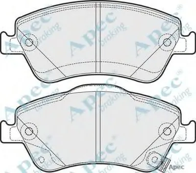 Комплект тормозных колодок, дисковый тормоз APEC braking купить