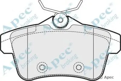 Комплект тормозных колодок, дисковый тормоз APEC braking купить
