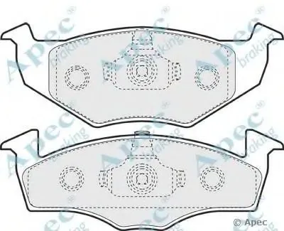 Комплект тормозных колодок, дисковый тормоз APEC braking купить