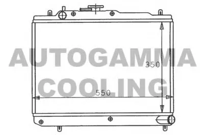 Радиатор, охлаждение двигателя AUTOGAMMA купить