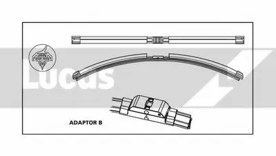 Щетка стеклоочистителя LUCAS ELECTRICAL купить