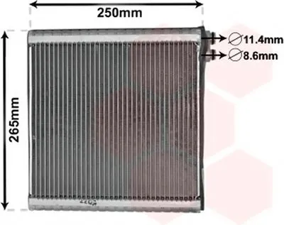 Испаритель, кондиционер VAN WEZEL купить