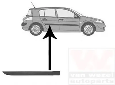 Облицовка / защитная накладка, дверь VAN WEZEL купить