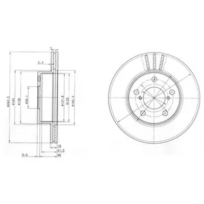 Тормозной диск DELPHI купить