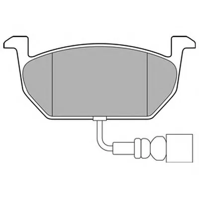 Комплект тормозных колодок, дисковый тормоз DELPHI купить