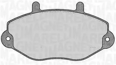 Комплект тормозных колодок, дисковый тормоз MAGNETI MARELLI купить