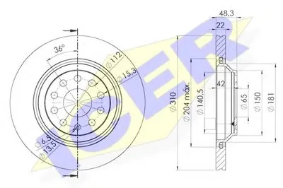 Тормозной диск ICER купить