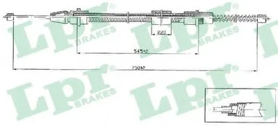 Трос, стояночная тормозная система LPR купить