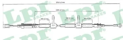 Трос, стояночная тормозная система LPR купить