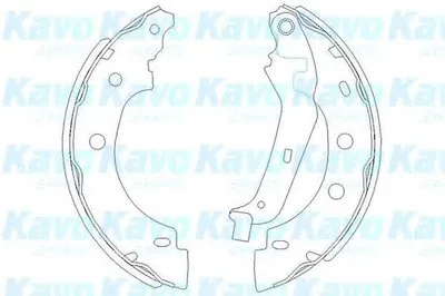 Комплект тормозных колодок KAVO PARTS купить