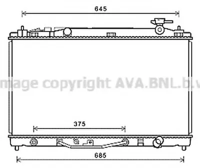 Радиатор, охлаждение двигателя AVA QUALITY COOLING купить