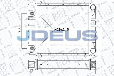 Радиатор, охлаждение двигателя JDEUS купить