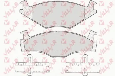 Комплект тормозных колодок, дисковый тормоз VILLAR купить