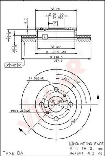 Тормозной диск VILLAR купить