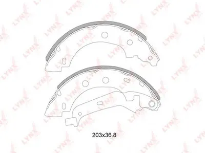 Комплект тормозных колодок LYNXauto купить