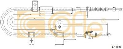 Трос, стояночная тормозная система COFLE купить