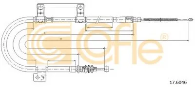 Трос, стояночная тормозная система COFLE купить