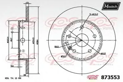 Тормозной диск R+ (Regular Plus) MAXTECH купить