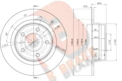 Тормозной диск R BRAKE купить