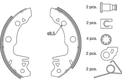 Комплект тормозных колодок SPIDAN купить
