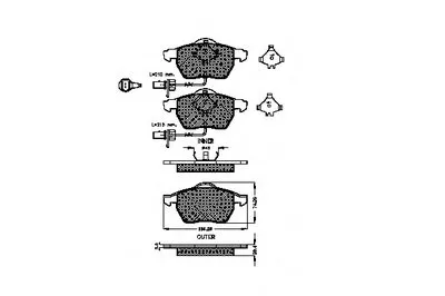 Комплект тормозных колодок, дисковый тормоз SPIDAN купить