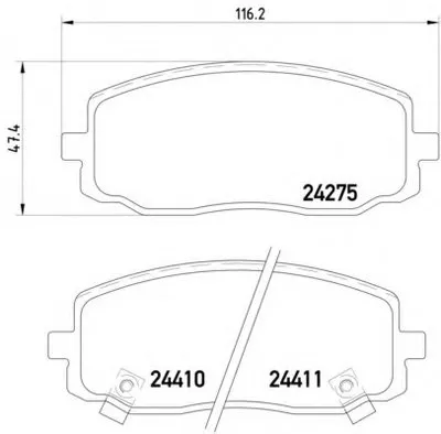 Комплект тормозных колодок, дисковый тормоз HELLA купить