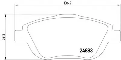 Комплект тормозных колодок, дисковый тормоз HELLA купить