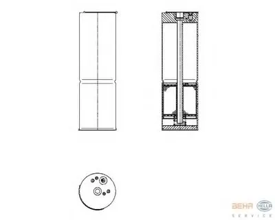 Осушитель, кондиционер BEHR HELLA SERVICE HELLA купить