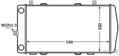 Радиатор, охлаждение двигателя BEHR HELLA SERVICE HELLA купить