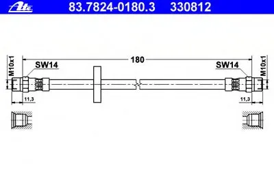 Тормозной шланг ATE купить