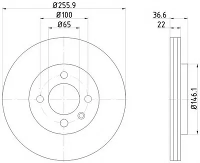 Тормозной диск PRO HELLA PAGID купить
