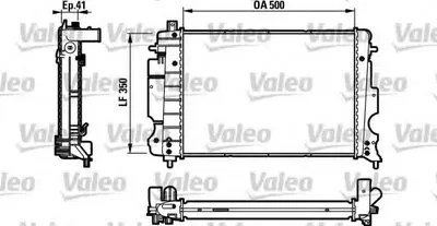 Радиатор, охлаждение двигателя VALEO купить