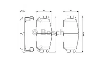 Комплект тормозных колодок, дисковый тормоз BOSCH купить