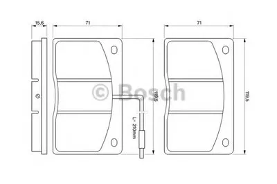Комплект тормозных колодок, дисковый тормоз BOSCH купить
