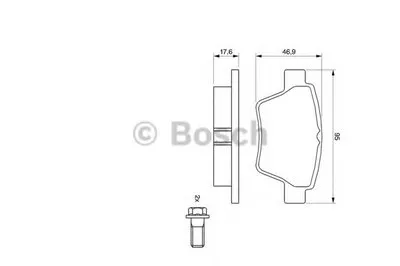 Комплект тормозных колодок, дисковый тормоз BOSCH купить