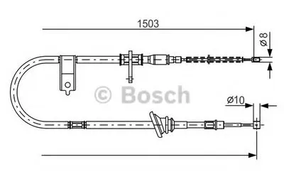 Трос, стояночная тормозная система BOSCH купить