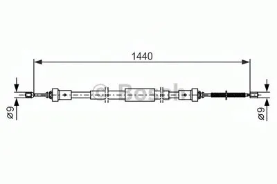 Трос, стояночная тормозная система BOSCH купить