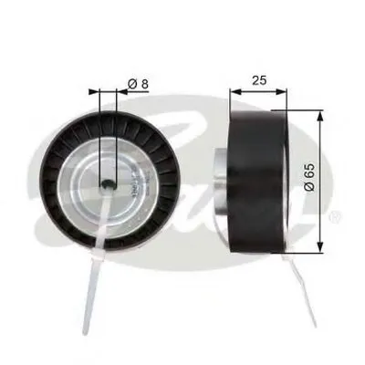 Паразитный / ведущий ролик, поликлиновой ремень DriveAlign® GATES купить