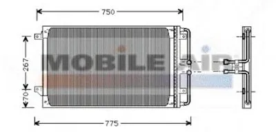 Конденсатор, кондиционер VAN WEZEL купить