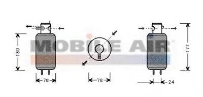 Осушитель, кондиционер VAN WEZEL купить